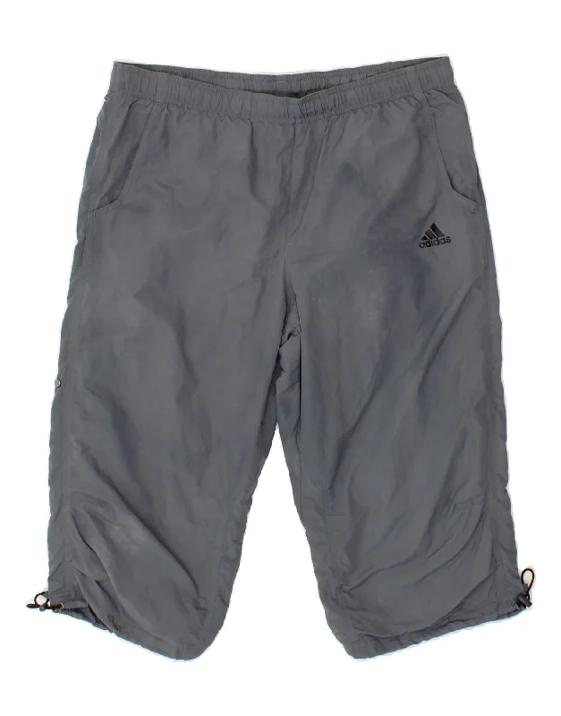 Cozy Fit ADIDAS Mens Sport Shorts Medium  Navy Blue Nylon
