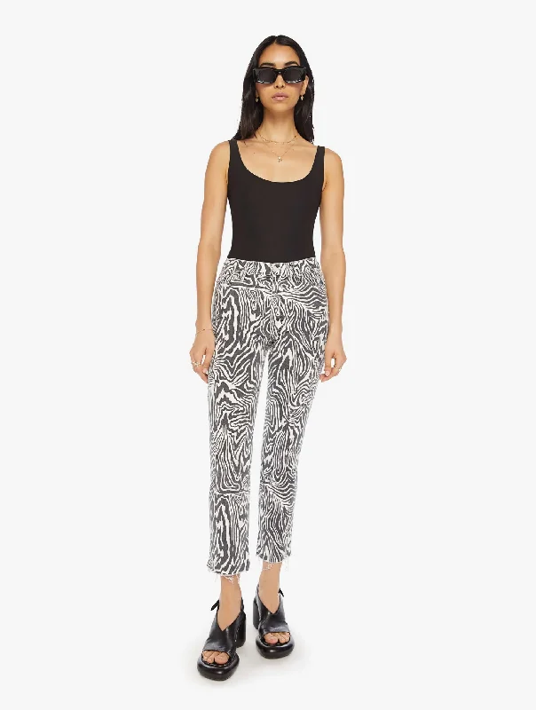 Bright Colors 10534-1387hfn MOTHER High Waisted Rascal Ankle Fray