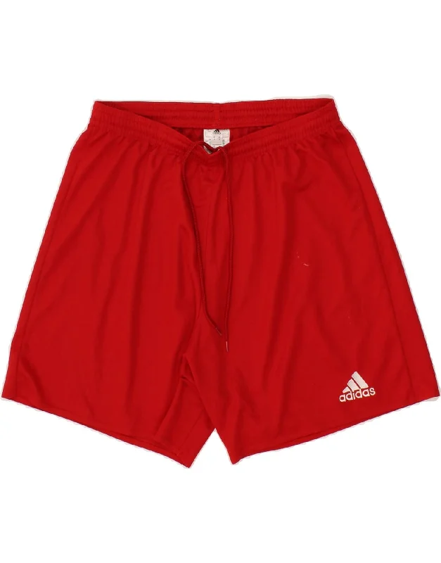 Casual Chinos ADIDAS Mens Aeroready Sport Shorts Medium Red Polyester