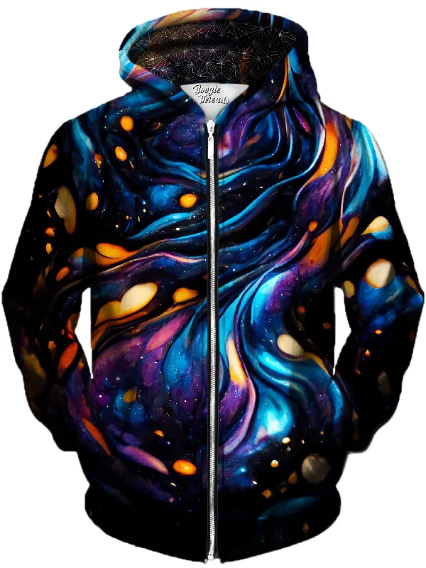 Elegant Design Living Belief Unisex Zip-Up Hoodie