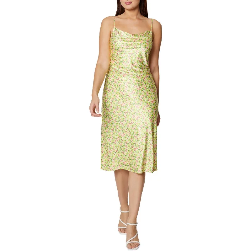 Leisure Sports BCBGeneration Womens Floral Sleeveless Midi Dress