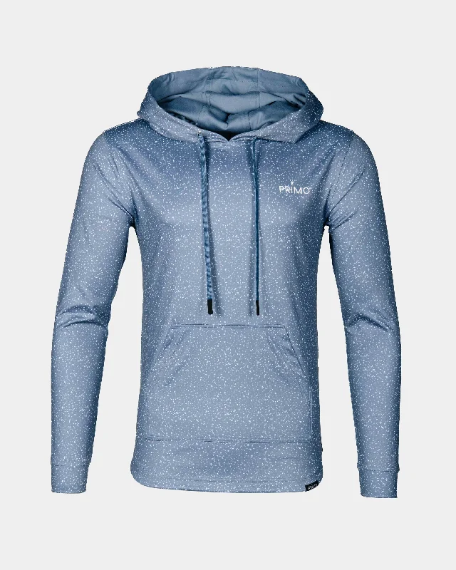 Stylish Comfort Speckled Dusty Blue Golf Hoodie