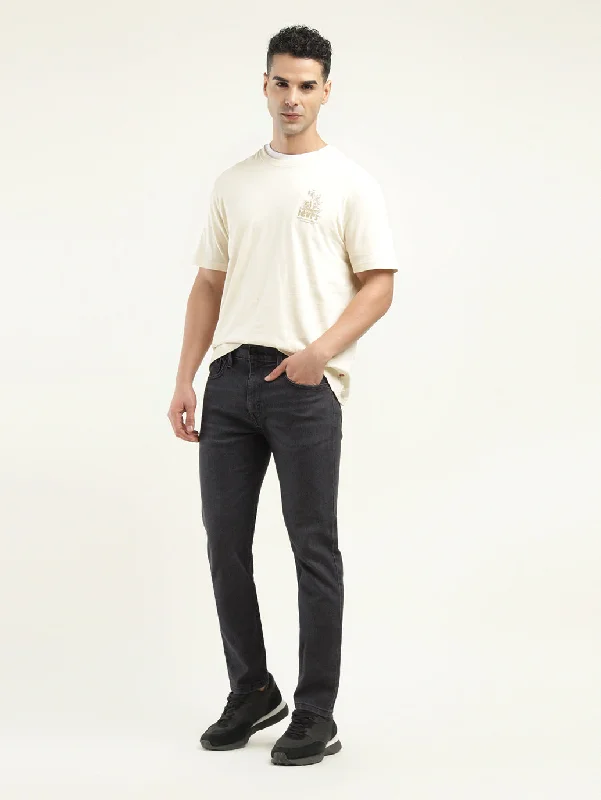 Sporty Suits Men's 512 Slim Tapered Fit Black Jeans