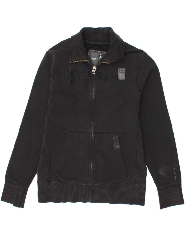 Tailored Coats G-STAR Mens Graphic Tracksuit Top Jacket Medium Black Cotton