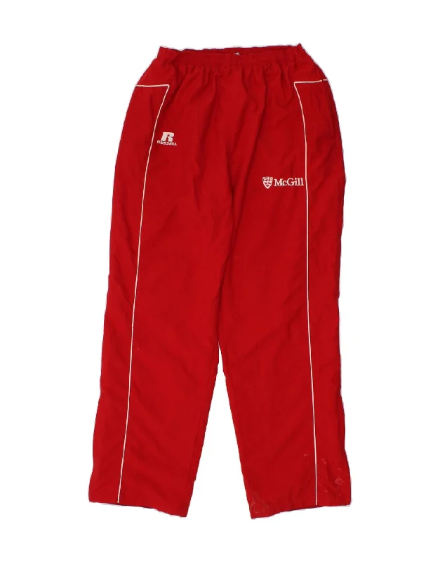 Casual Chinos RUSSELL ATHLETIC Mens Tracksuit Trousers Large  Red Polyester