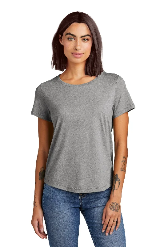 High-end Design Allmade Womens Short Sleeve Scoop Neck T Shirt - Aluminum Grey