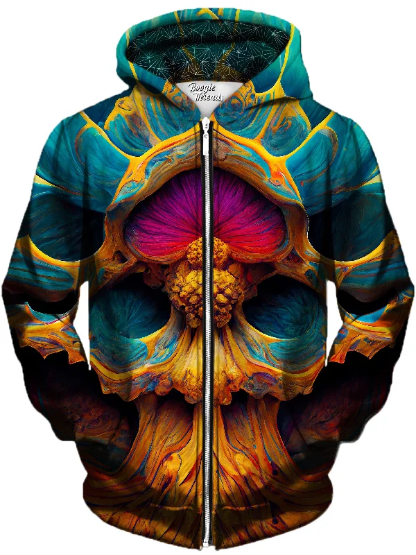 Romantic Data Punctual Revolution Unisex Zip-Up Hoodie