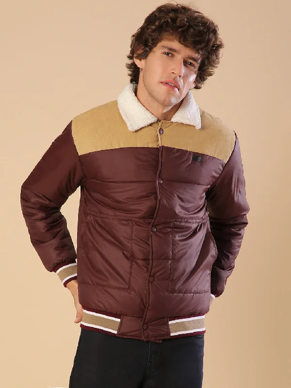 Varsity Jackets Campus Sutra Men Colorblock Stylish Windcheater Casual & Bomber Jacket