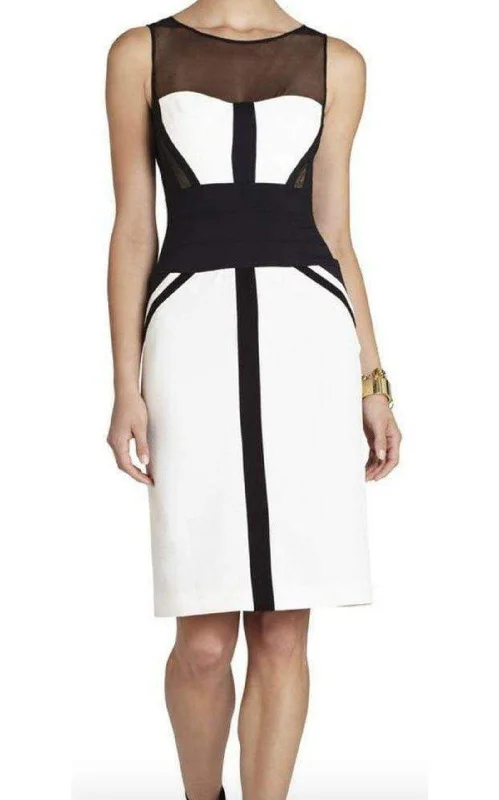 Lace Design Fitted Sleeveless Dress
