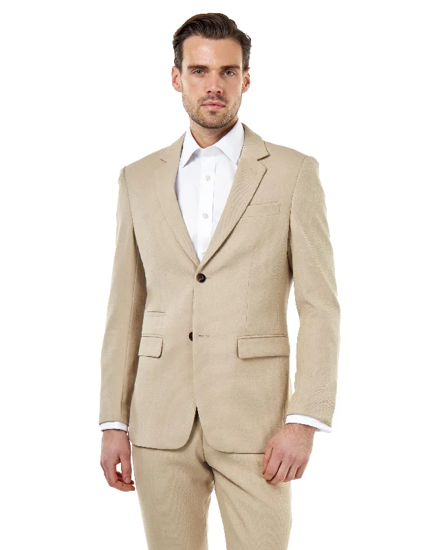 Cozy Fit ZAK - STONE HONEYCOMB TAILORED BLAZER