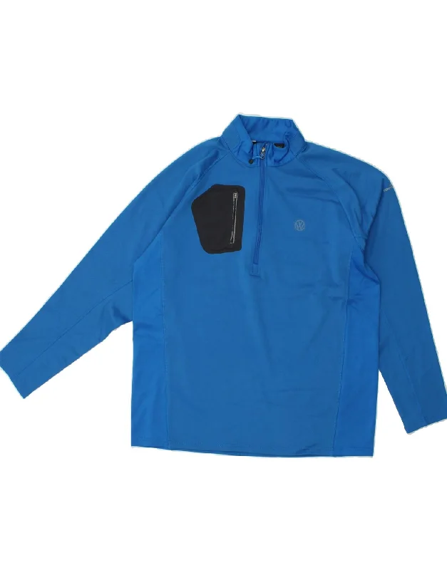 Everyday Wear EDDIE BAUER Mens Zip Neck Pullover Tracksuit Top XL Blue Polyester