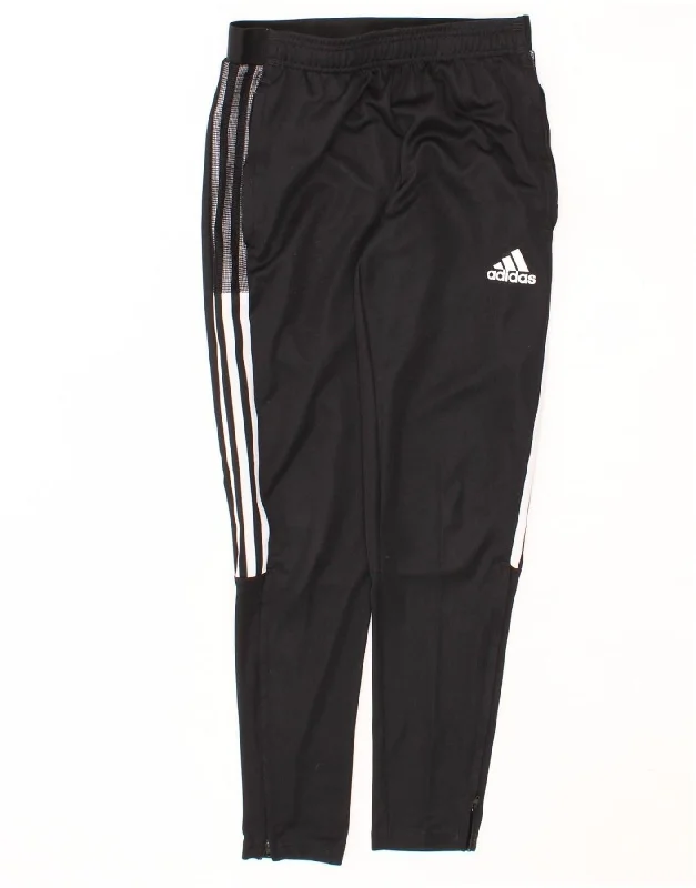 Heavy Coats ADIDAS Mens Aeroready Tracksuit Trousers Small Black Polyester
