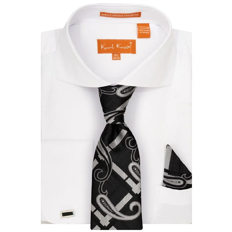 Sporty Wardrobe KARLKNOX SHIRT, TIE, HANKY &CUFFLINKS/Sx4527