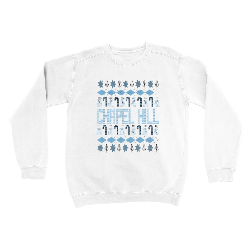 Everyday Wear Chapel Hill Christmas Style White Comfort Colors Adult Sweatshirt