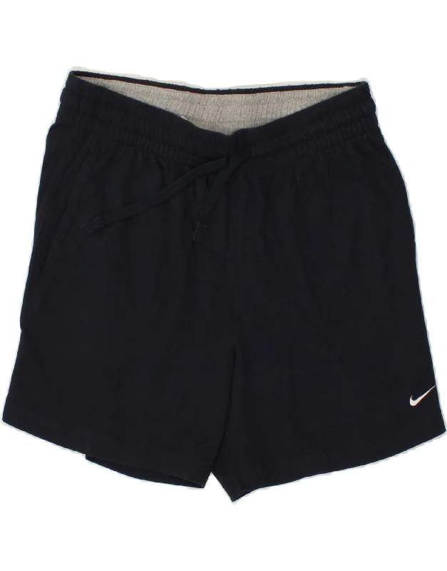 Effortless Comfort NIKE Mens Sport Shorts Large Navy Blue Cotton