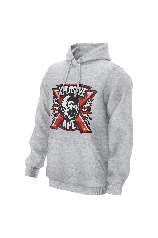 Long Trench Coats XAPE Flash Hoodie - Sports Grey