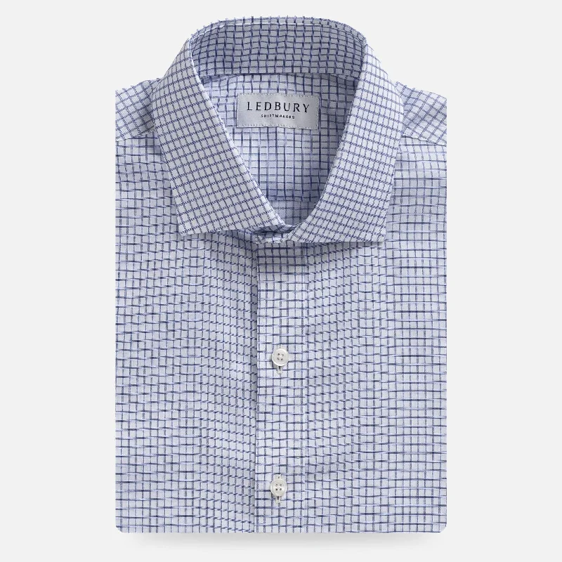 Everyday Outfits The Blue Owenby Comfort Stretch Check Custom Shirt