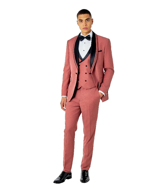 Fashionable Items GREG – PINK 3 PIECE WEDDING SUIT TUXEDO