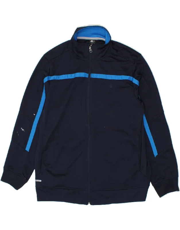 Sporty Suits STARTER Mens Tracksuit Top Jacket UK 42/44 Large Navy Blue Polyester