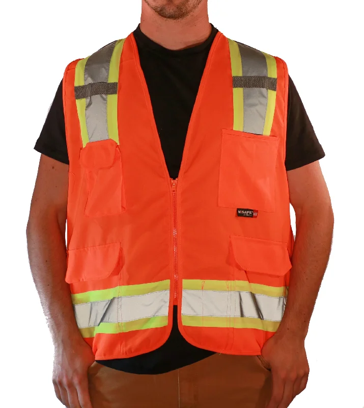 Sporty Wardrobe Majestic Class 2 Solid Surveyor Safety Vest