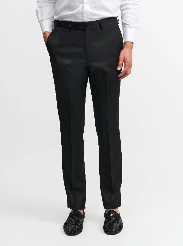 Comfortable Style PLAIN FRONT TUXEDO DRESS PANT