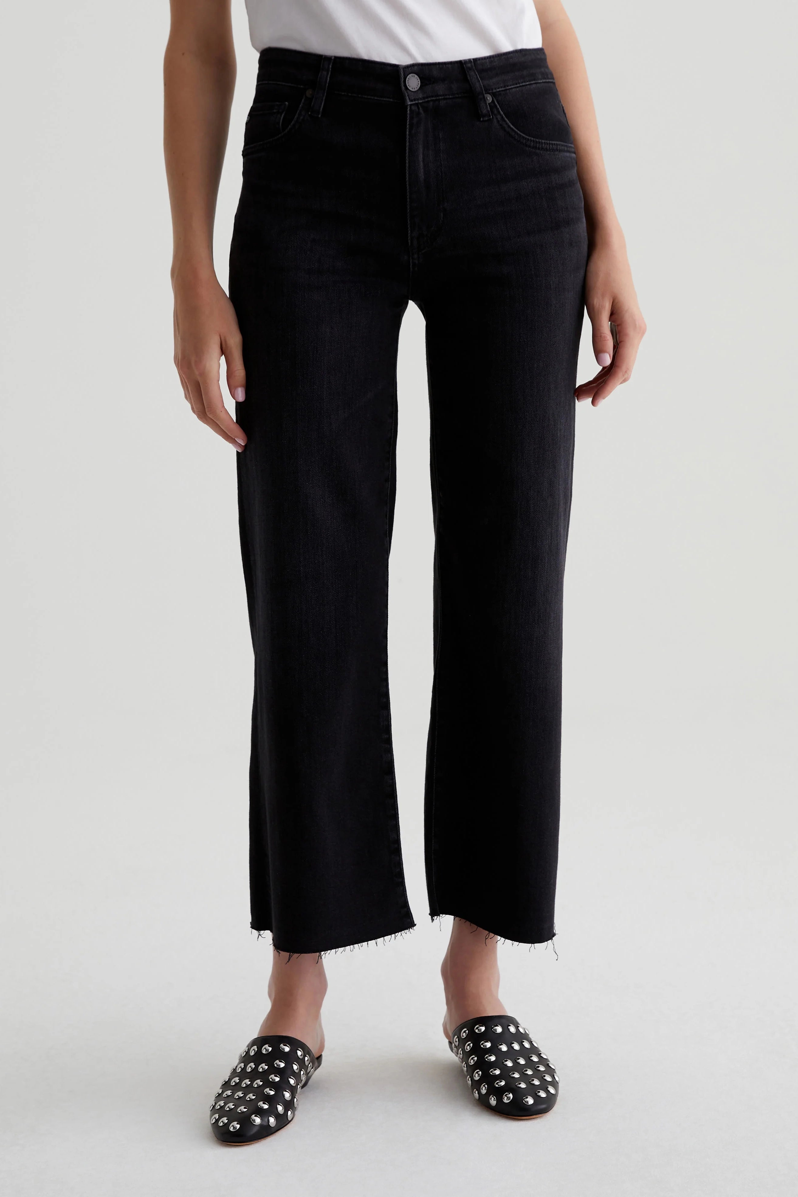Cool Comfort AG Saige Wide Leg Crop Jeans