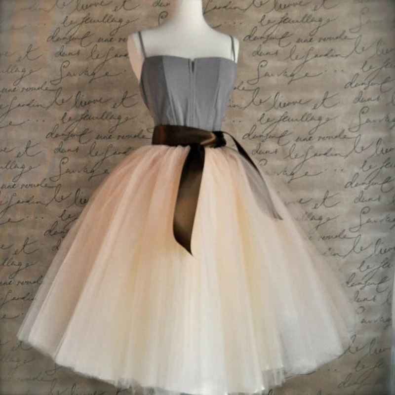 Comfortable Mind Best Quality 7 Layers Midi Tulle Skirt American Apparel Tutu Skirts Womens Petticoat Elastic Belt Autumn Comfortable Mind Best Quality 7 Layers Midi Tulle Skirt American Apparel Tutu Skirts Womens Petticoat Elastic Belt Autumn