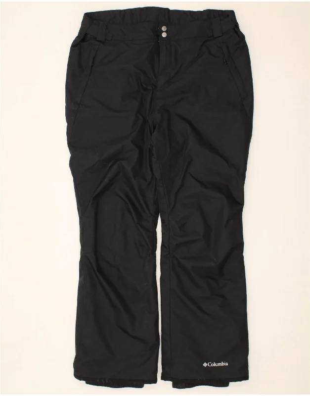 Trendy Comfort COLUMBIA Mens Straight Windbreaker Trousers XL  Black Nylon