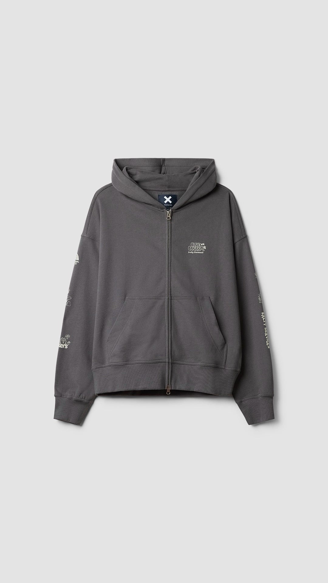 Rugged Jackets SUDADERA CON CAPUCHA FULL ZIP RANDOM ASH