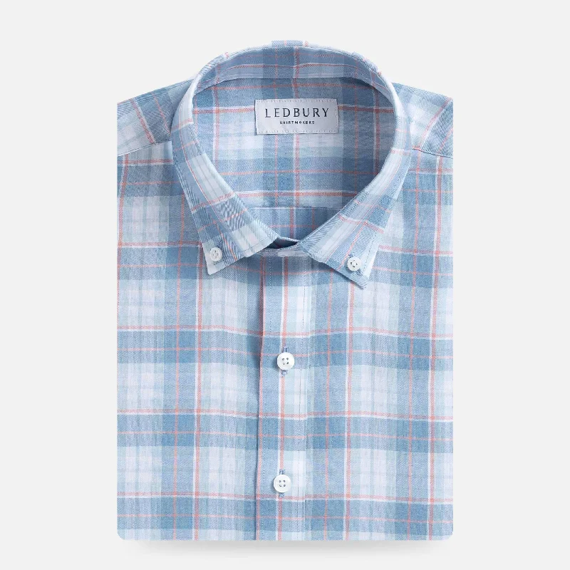 Comfortable Pants The Blue Mist Burke Plaid Custom Shirt