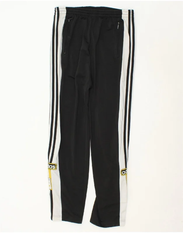 Utility Vests ADIDAS Mens Tracksuit Trousers Medium  Black Colourblock Polyester