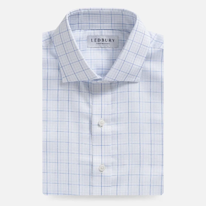 Stylish Sneakers The Light Blue Corbly Comfort Stretch Windowpane Custom Shirt