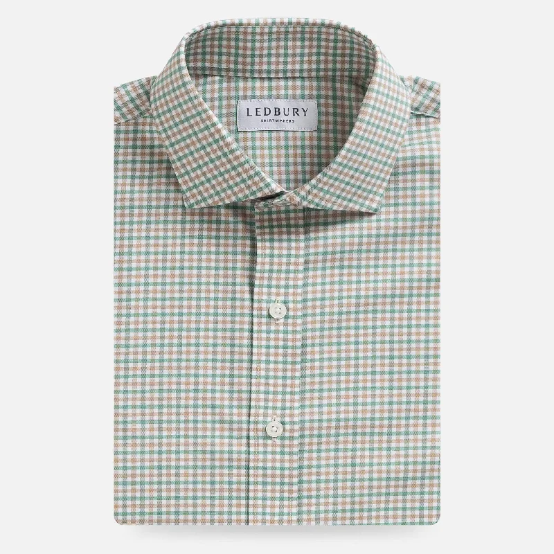 Sporty Chic The Green Journey Flex Performance Tattersall Custom Shirt