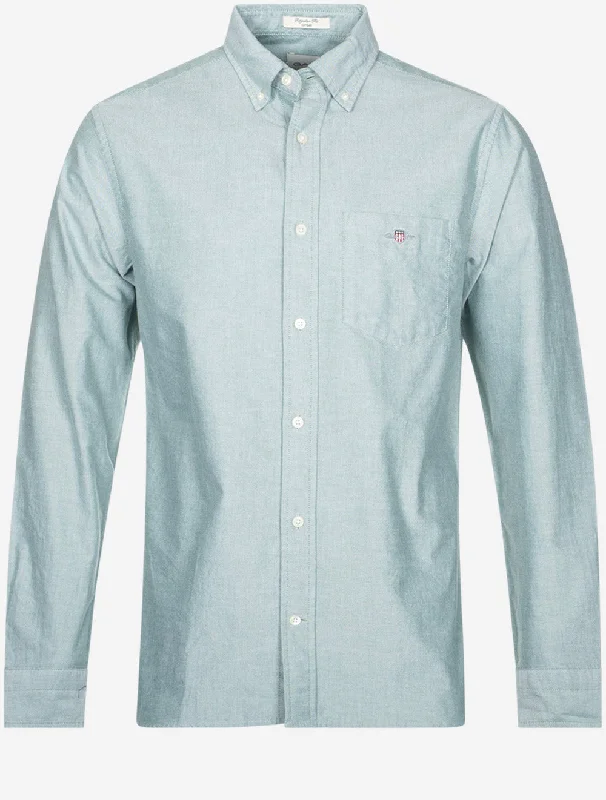 Parkas Style Regular Oxford Shirt Forest Green