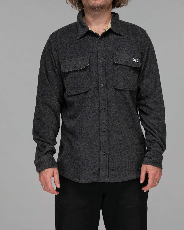 Casual Chic Swellter Polar Fleece Shirt - Charcoal Heather