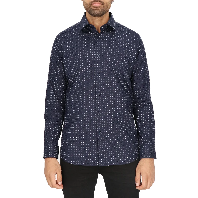 Everyday Wear Scotch & Soda Mens Navy Dress Shirt