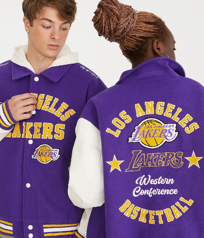 Casual Outfit Aeropostale Los Angeles Lakers Bomber Jacket