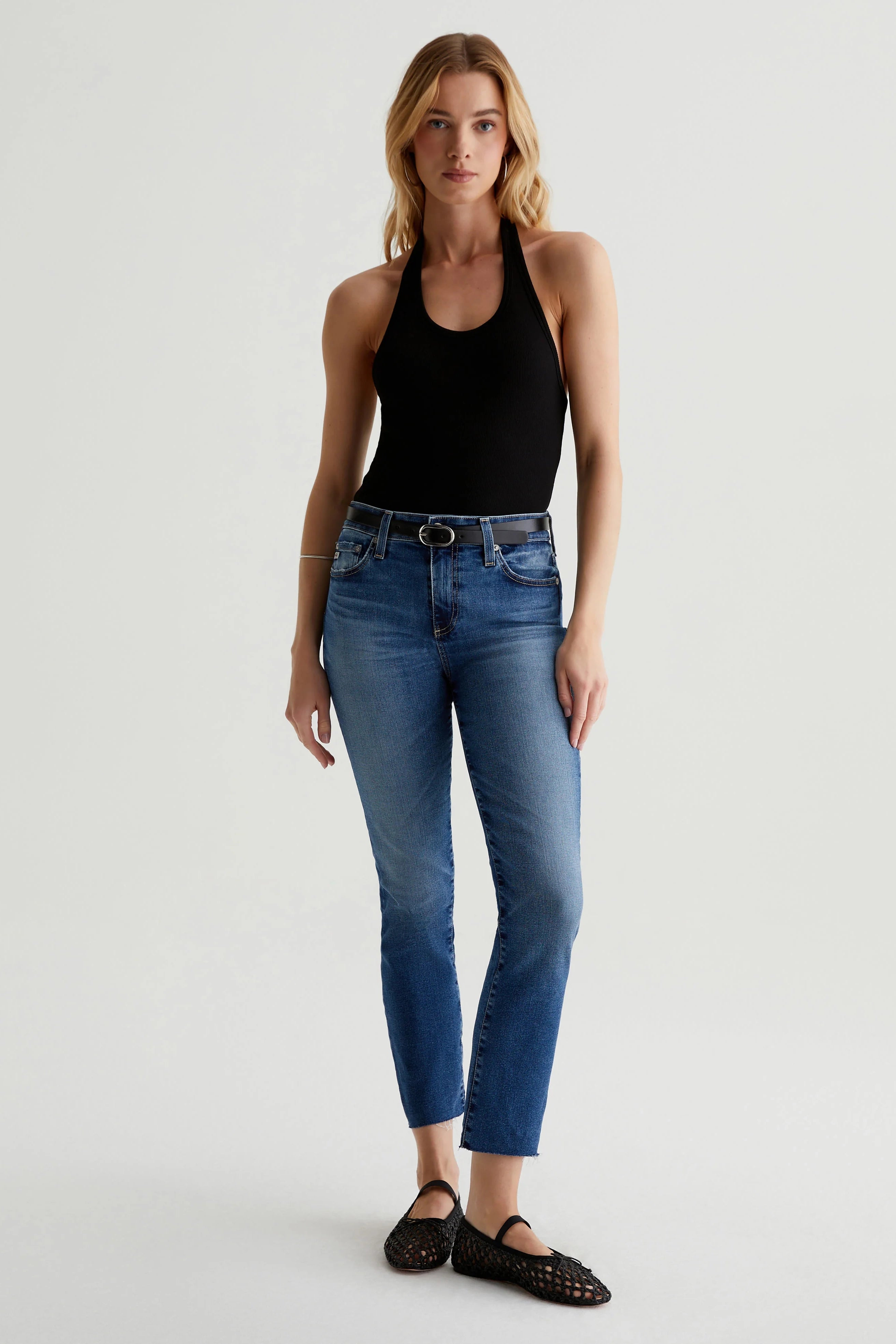 Streetwear Look AG Mari Crop Jeans