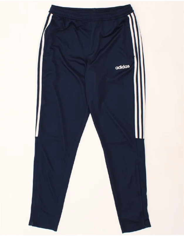 Stylish Comfort ADIDAS Mens Aeroready Tracksuit Trousers Medium  Navy Blue Polyester