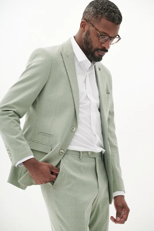 Luxury Comfort FINLEY - Moss Green Tailored Blazer
