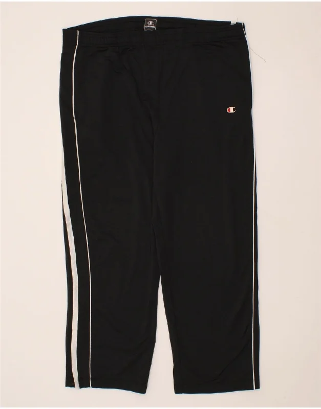 All-Day Wear CHAMPION Mens Tracksuit Trousers Medium  Black Polyester