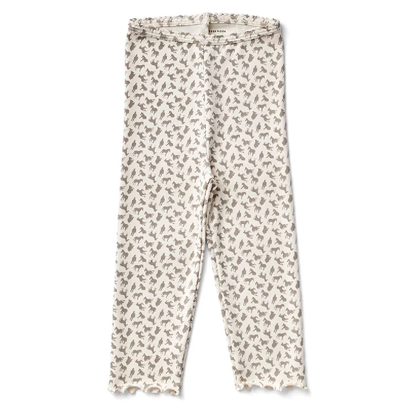 Versatile Items Capri Legging in Horse Print Morel by Soor Ploom - Last Ones In Stock - 10-12 Years