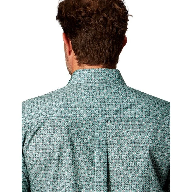 Everyday Outfits Roper Western Shirt Mens S/S Button Print Gray 03-002-0326-4030 GY
