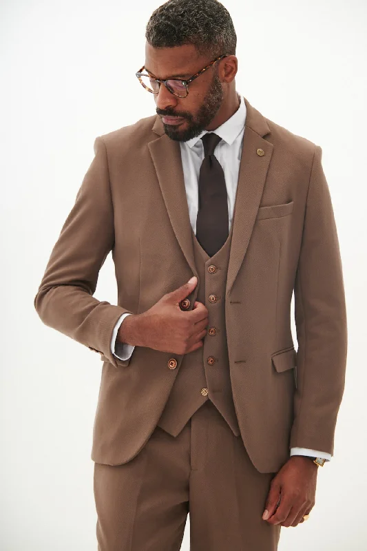 Heavy Coats HM5 - Tan Tailored Blazer