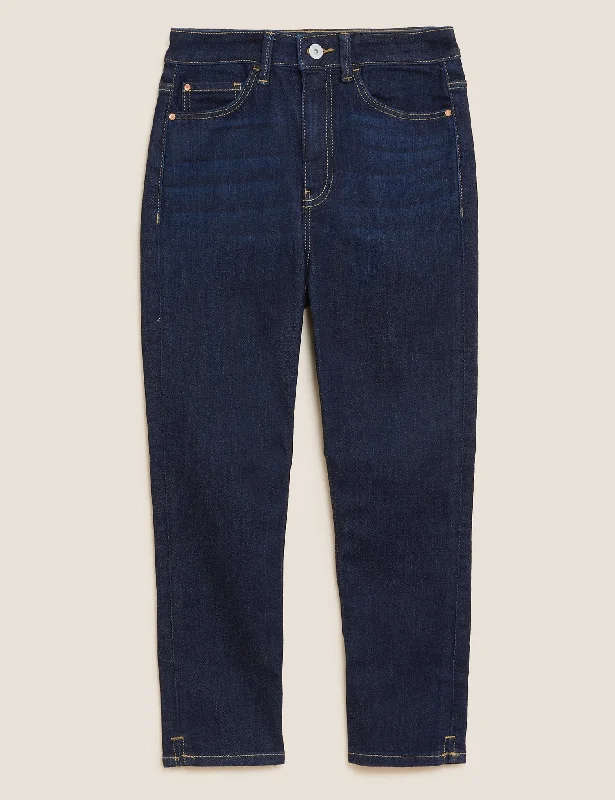 European Plan Supersoft High Waisted Skinny Cropped Jeans