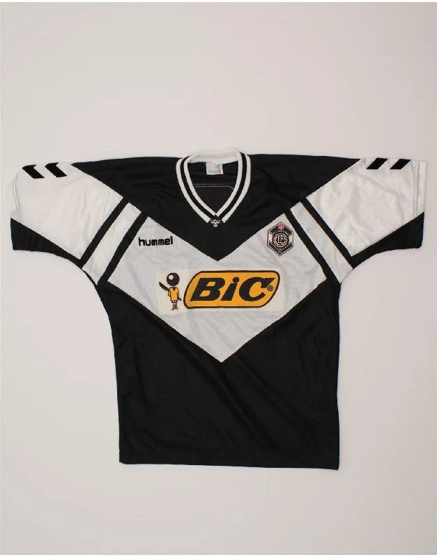 Casual Hoodies HUMMEL Mens Lugano FC SWITZERLAND 1990-1992 Football Shirt XL Black