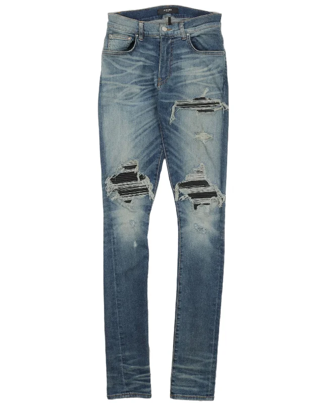 Designer Gloves MX1 Stacked Ripped Skinny Jeans