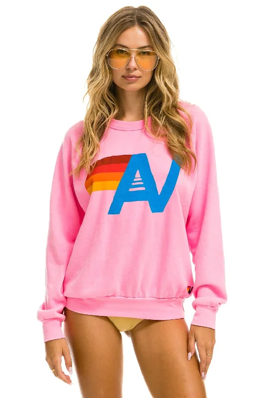 Casual Hoodies LOGO SWEATSHIRT - NEON PINK