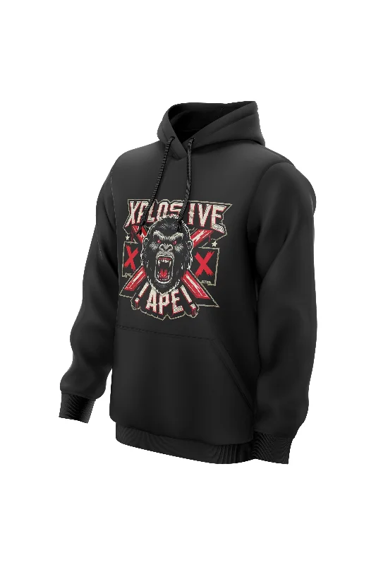 Stylish Joggers XAPE Explicit Hoodie - Black