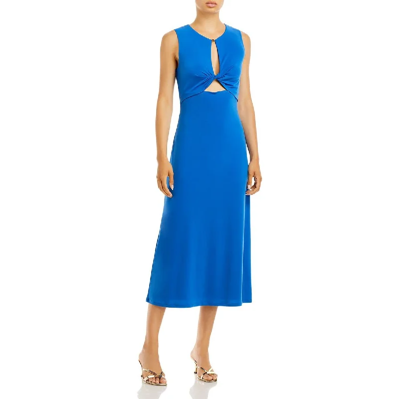 Cute Design BCBGMAXAZRIA Womens Cut-Out Long Midi Dress